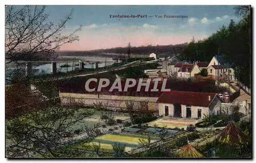 Cartes postales Fontaine le Port Vue panoramique