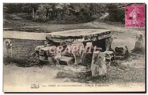 Cartes postales Foret de Fontainebleau Table du grand maitre