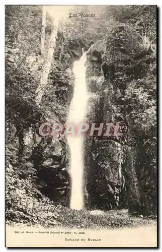 Ansichtskarte AK Les Vosges Cascade du Rudlin