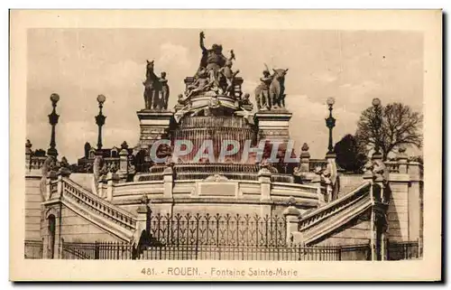 Cartes postales Rouen Fontaine Sainte Marie