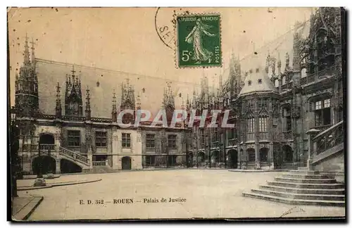 Cartes postales Rouen Palais de Justice