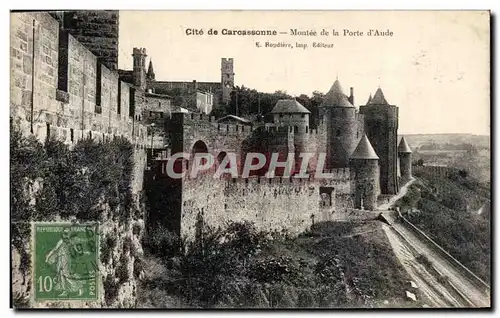 Cartes postales Cite de Carcassonne Montee de la Porte d&#39Aude