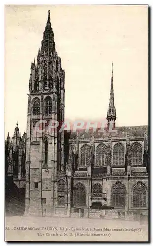 Cartes postales Caudebec en Caux Eglise Notre Dame