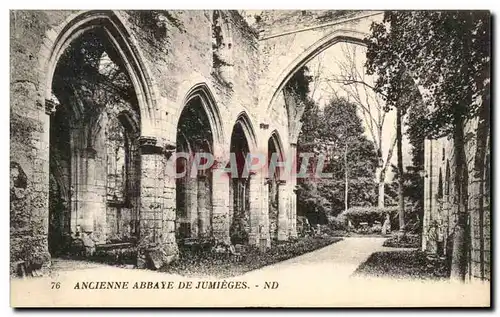 Cartes postales Ancienne Abbaye de Jumieges