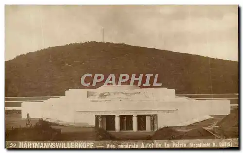 CARTE PHOTO Hartmannswillerkopf Vue generale Autel de la patrie