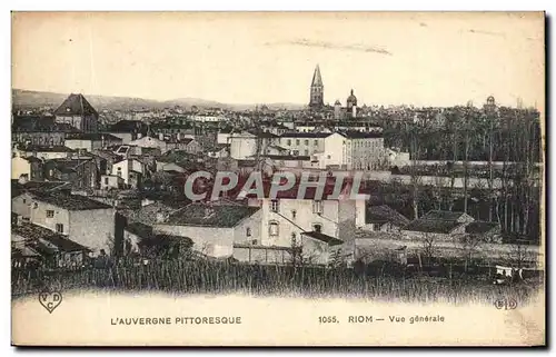 Cartes postales L'auvergne Pittoresque Riom Vue Generale