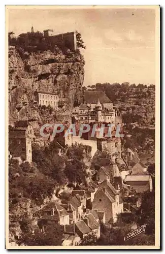 Ansichtskarte AK En Quercy Rocamadour Vue Generale Au Couchant