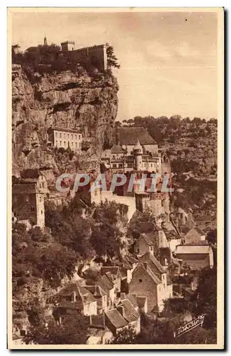 Cartes postales En Quercy Rocamadour Vue Generale Au Couchant