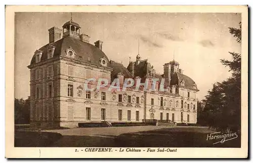 Cartes postales Cheverny Le Chateau Face Sud Ouest