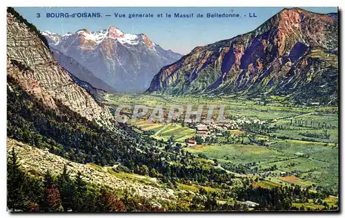 Ansichtskarte AK Bourg Oisans Vue Generale Et Le Massif De Belledonne