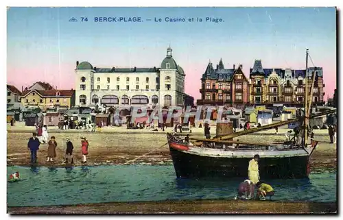 Cartes postales Berck Plage Le Casino Et La Plage