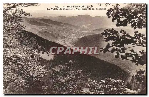 Ansichtskarte AK Hautes Vosges La Vallee De Munster Vue Prise De La Schlucht