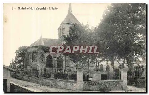 Cartes postales Sainte Menchould L'eglise