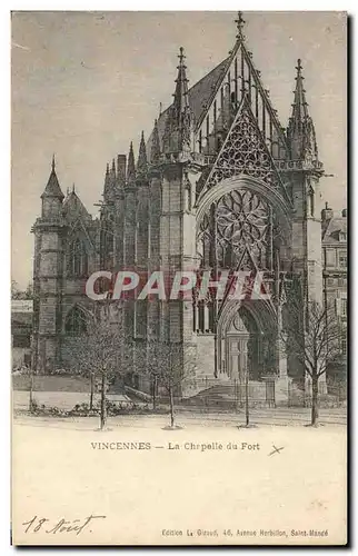 Cartes postales Vincennes La Chapelle du Fort