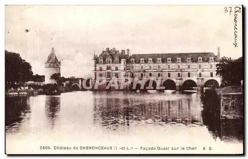 Ansichtskarte AK Chateau de Chenonceaux Facade Ouest sur le Cher