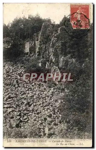 Cartes postales Bagnoles De L&#39Orne Cascade de Pierre Le Roc au Chien