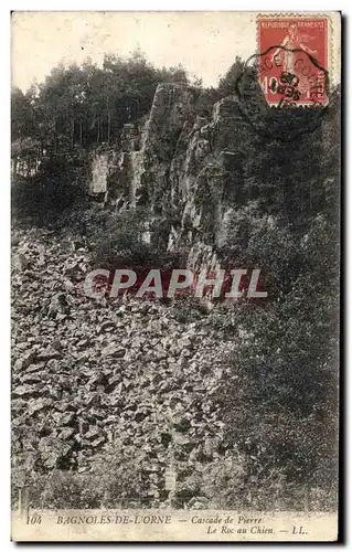Cartes postales Bagnoles De L'Orne Cascade de Pierre Le Roc au Chien