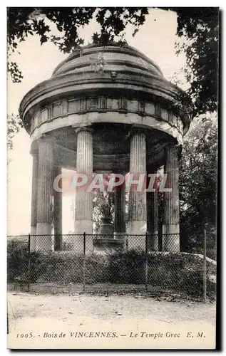 Ansichtskarte AK Bois de Vincennes Le Temple Grec