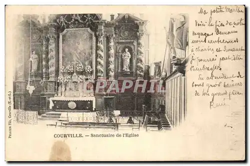 Cartes postales Courville Sanctuaire de l'Eglise
