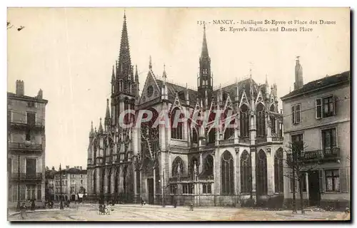 Cartes postales Nancy Basilique St Epvre et Place des Dames