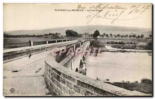 Cartes postales Flavigny sur Moselle Le Pont Canal