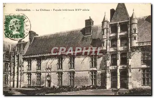 Ansichtskarte AK Chateaudun Le Chateau Facade Interieure