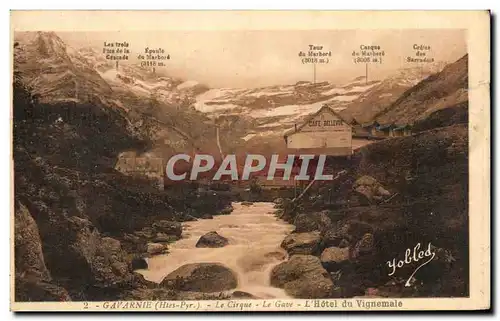 Cartes postales Gavarnie Le Cirque Le Gave L&#39Hotel du Vignemale