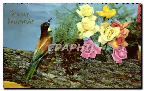 Cartes postales Heureux Anniversaire oiseau