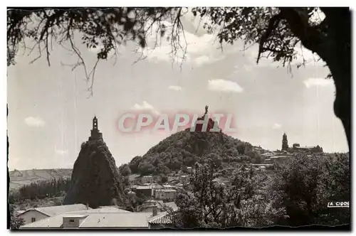 Cartes postales Le Puy Le rocher Corneille et Nd de France et la cathedrale