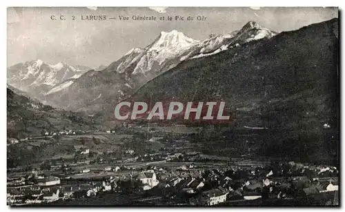 Cartes postales Laruns Vue Generale et le Pic du Ger