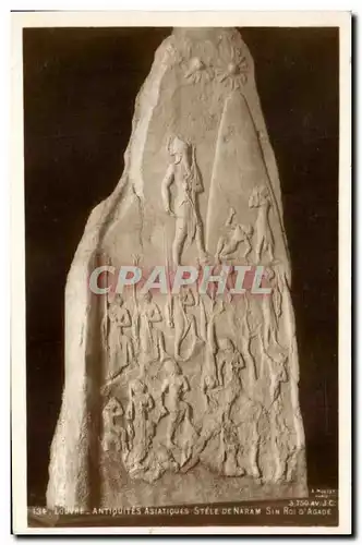 Cartes postales Louvre Antiquites asiatiques Stele de Naram Sin Roi d&#39Agade
