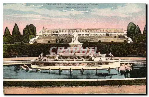 Cartes postales Versailles Bassin De Latone Et Le chateau