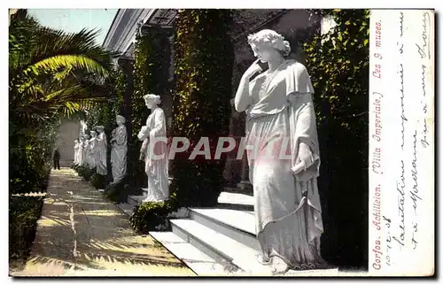 Cartes postales Corfou Achilleion Les 9 Muses Villa imperiale Grece