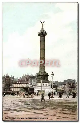 Cartes postales Paris Colonne De Juillet Place De La Bastille