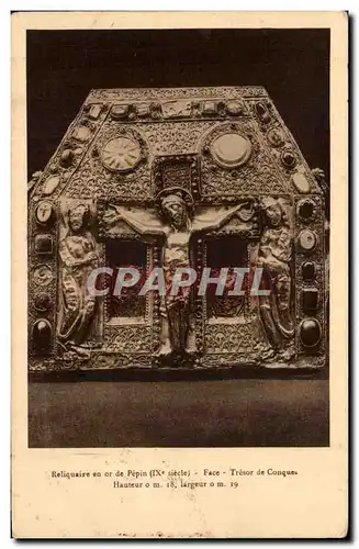 Cartes postales Reliquaire En Or De Pepin Face Tresor De Conques