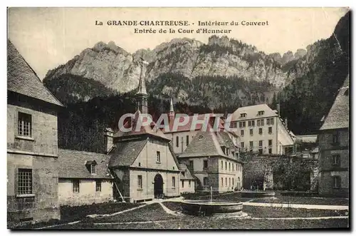 Cartes postales La Grande Chartreuse Interieur du Couvent Entree de la Cour d&#39Henneur