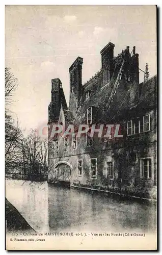 Ansichtskarte AK Chateau de Maintenon Vue Sur Les Fosses