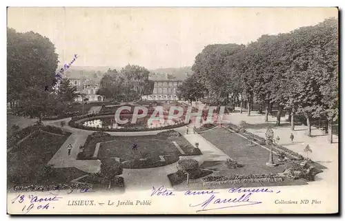 Cartes postales Lisieux le Jardin Public