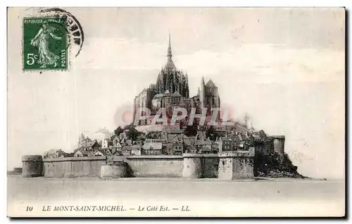 Cartes postales le Mont saint Michel Le Cote Est