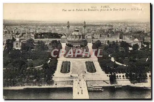 Ansichtskarte AK Paris vue Sur Le Palais Du Trocadero Prise De La Tour Eiffel