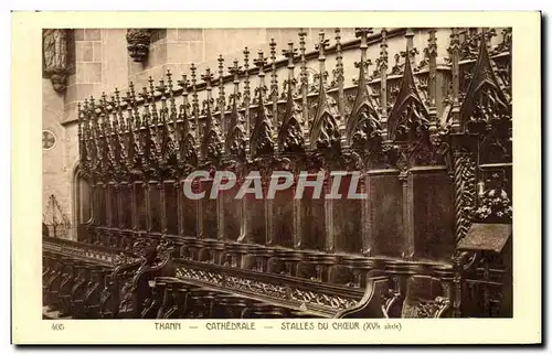 Cartes postales Thann Cathedrale Stalles Du Choeur