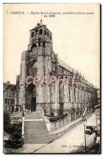 Ansichtskarte AK Lisieux Eglise Saint Jacques premiere pierre posee en 1496