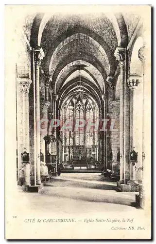Cartes postales Cite de Carcassonne Eglise Saint Nazaire la Nef