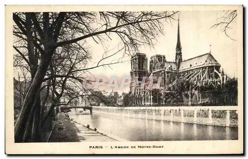 Cartes postales Paris L&#39Abside De Notre Dame