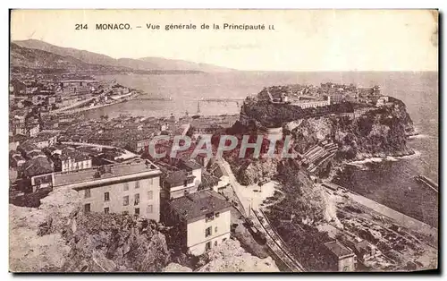 Cartes postales Monaco Vue generale de la Principaute