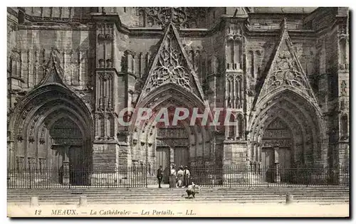 Cartes postales Meaux La Cathedrale Les Portails