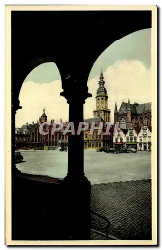 Ansichtskarte AK Veurne Markt Furnes Grand Place