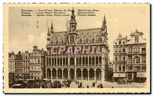 Cartes postales Bruxelles Grand Place Maison du Roi