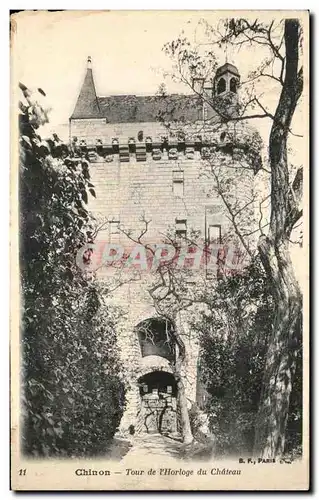 Cartes postales Chinon Tour De l&#39Horloge Du Chateau