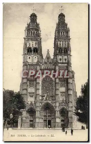 Cartes postales Tours La Cathedrale